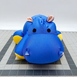Moshi Microbead Blue Hippo Brentwood Originals Pillow Plush 12 In Yellow Micro